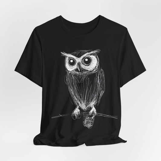 Line Art Owl T-Shirt