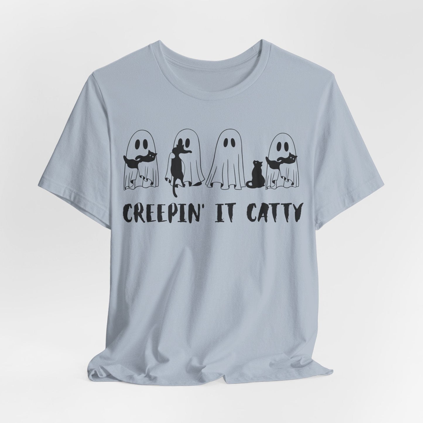 Creepin’ It Catty Shirt – Cute Ghost Cat Halloween Tee