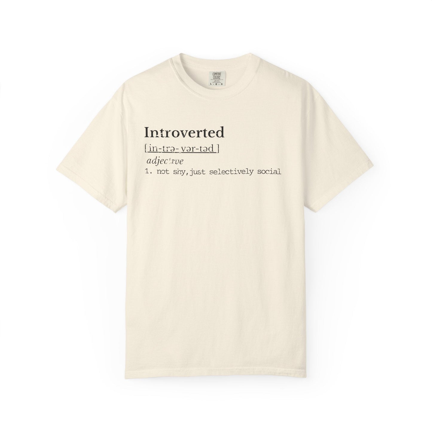 Introverted Definition Shirt | Quiet Humor Tee