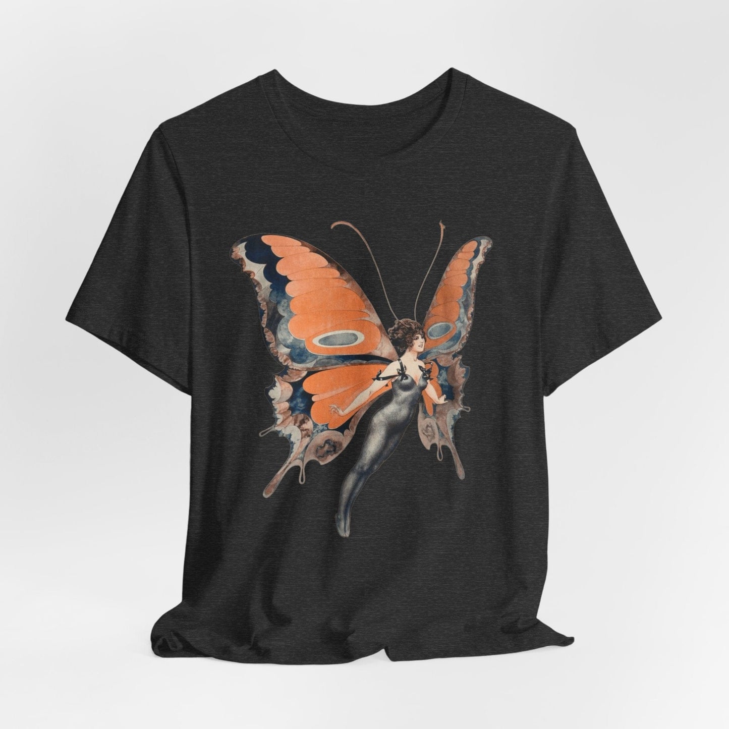 Art Nouveau Butterfly Woman – Vintage Fairy Aesthetic PNG