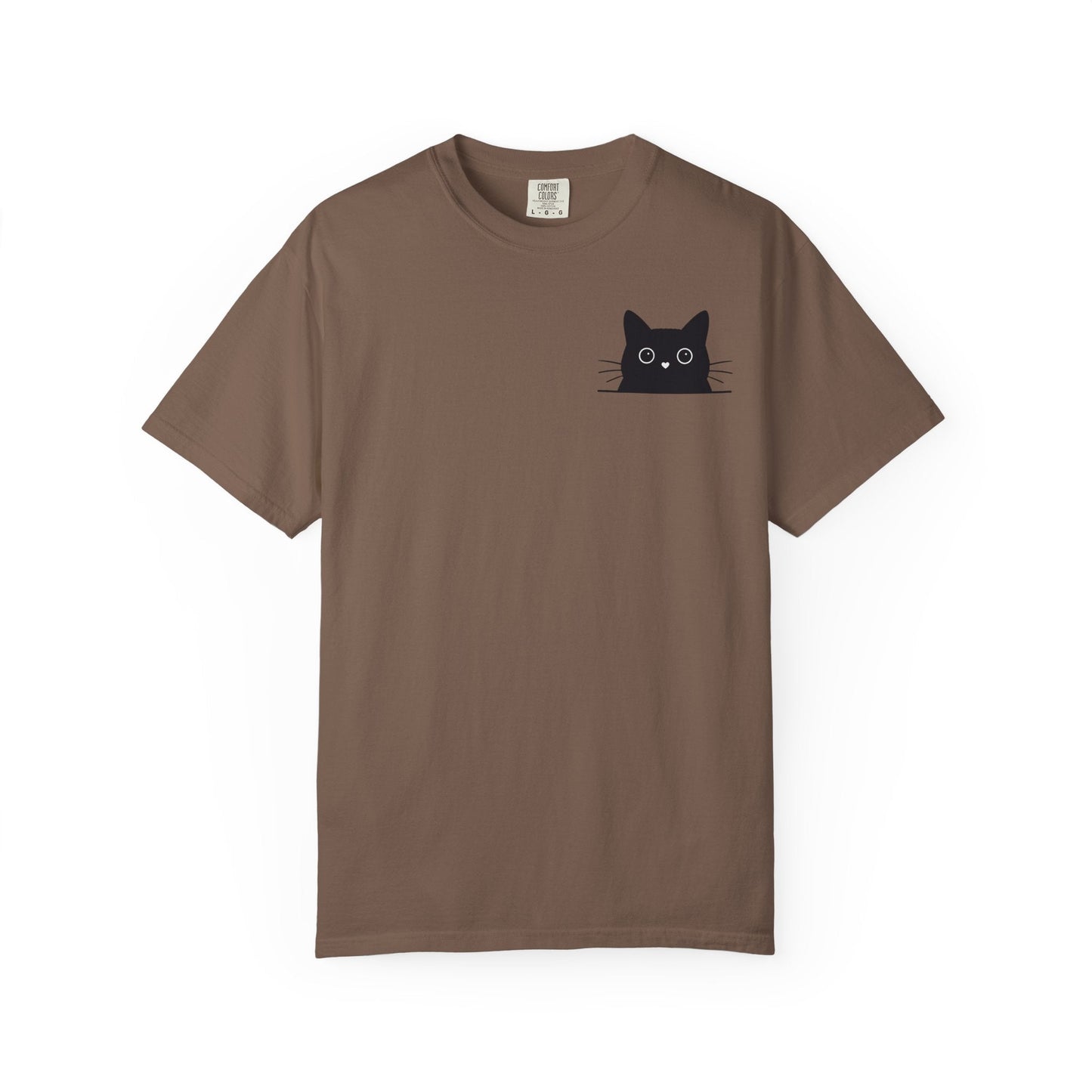 Peekaboo Cat – Cute Black Cat Pocket Tee