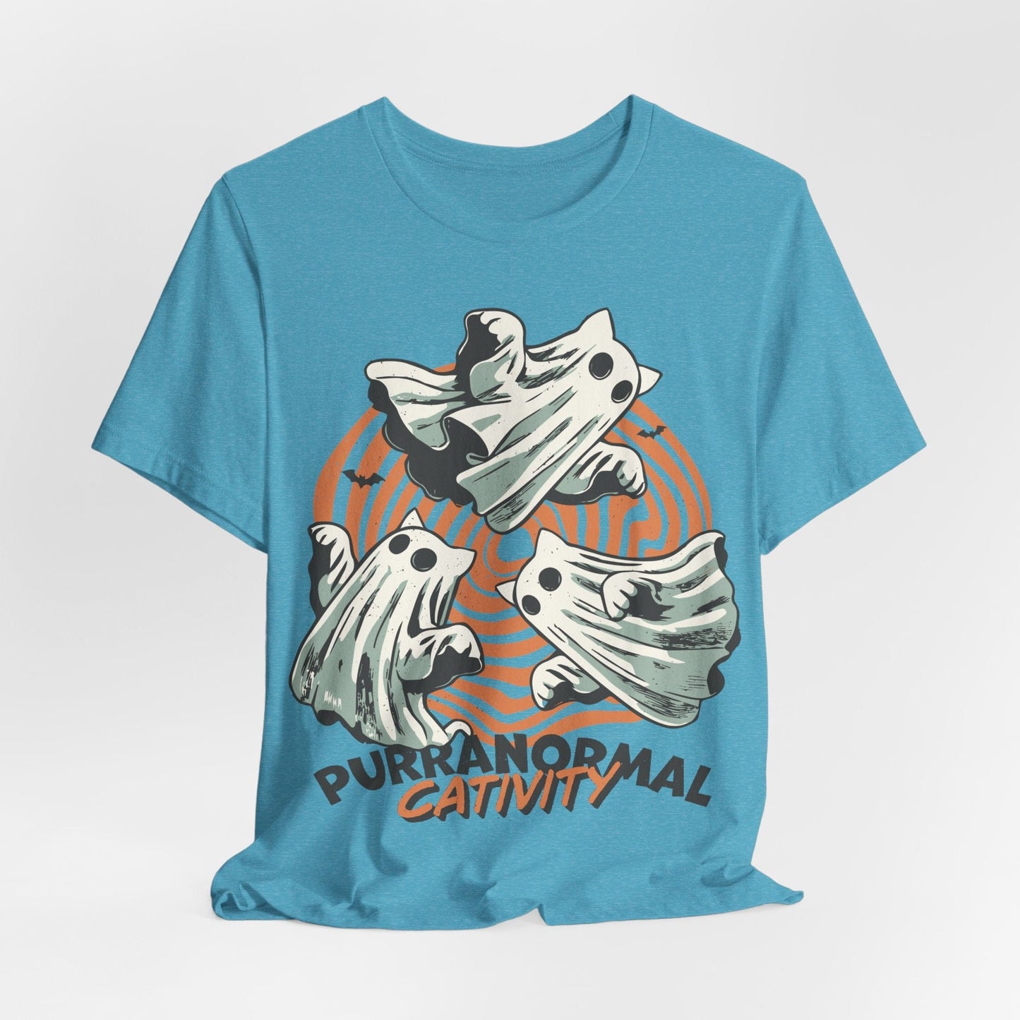Purranormal Cativity Shirt – Funny Ghost Cat Halloween Tee