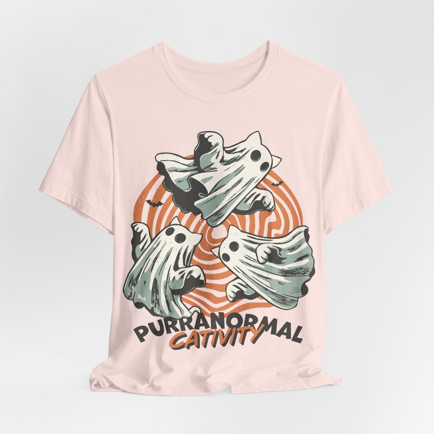 Purranormal Cativity Shirt – Funny Ghost Cat Halloween Tee