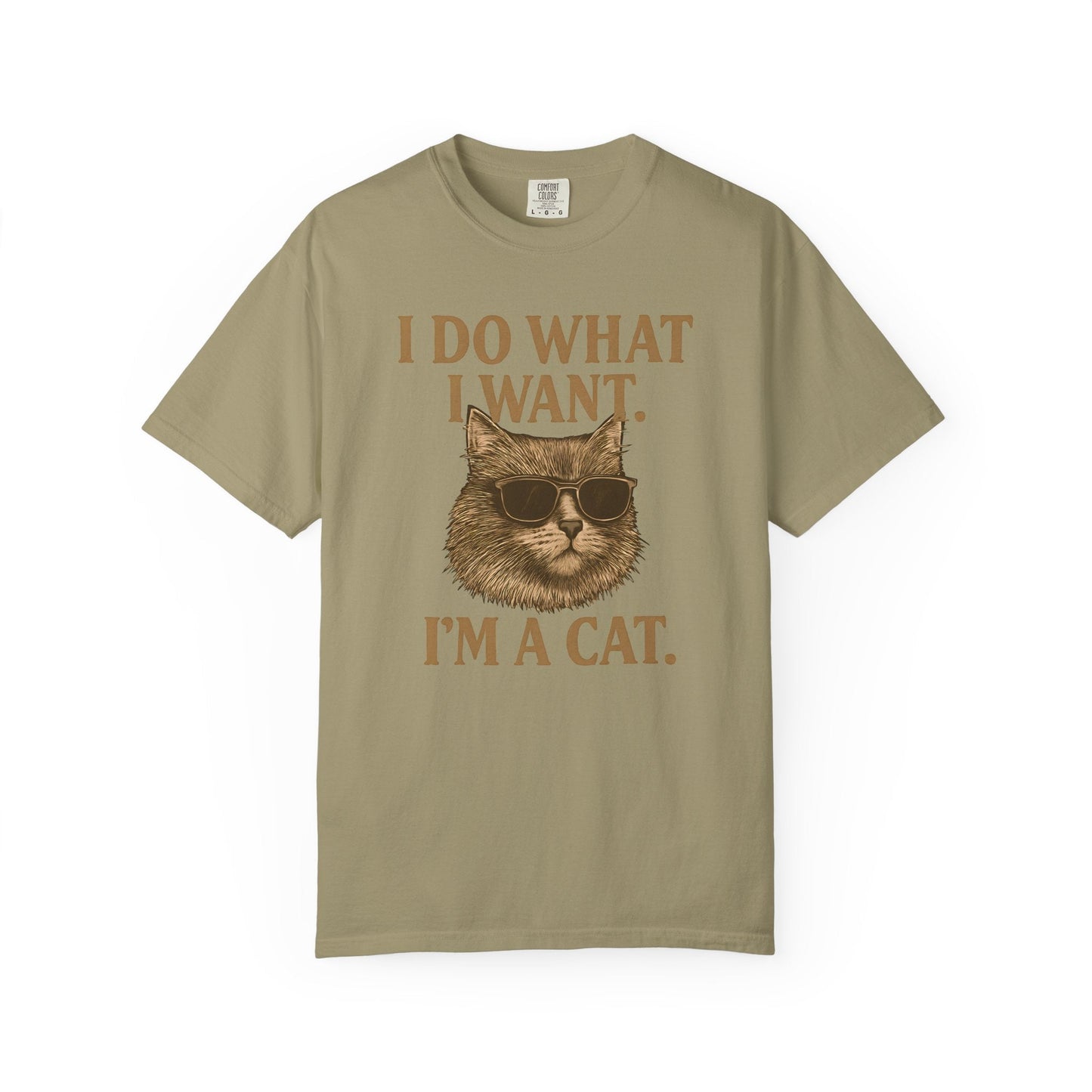 Cool Cat Attitude T-Shirt – “I Do What I Want, I’m a Cat”