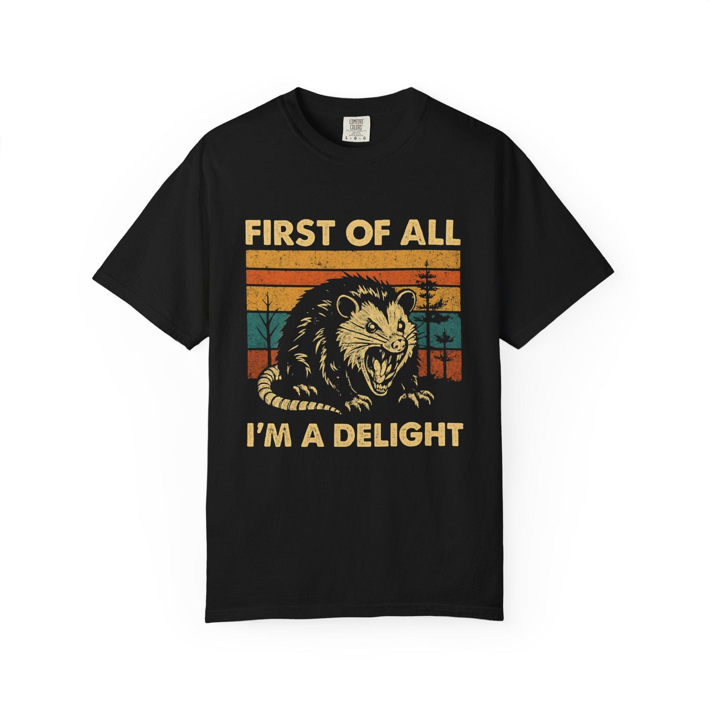 First of All I’m a Delight – Vintage Opossum Graphic Tee