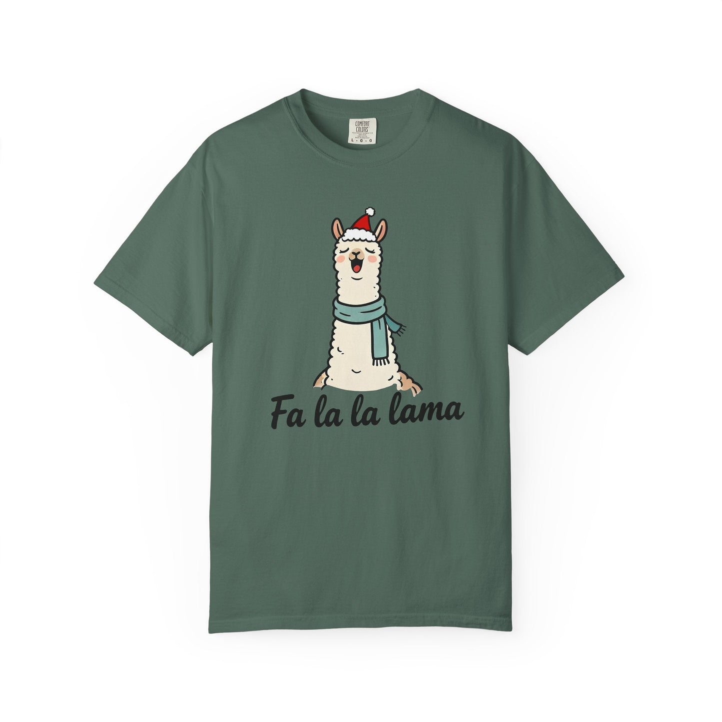 Fa La La Llama – Funny Holiday Comfort Colors Tee