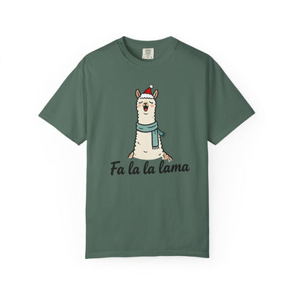 Fa La La Llama – Funny Holiday Comfort Colors Tee