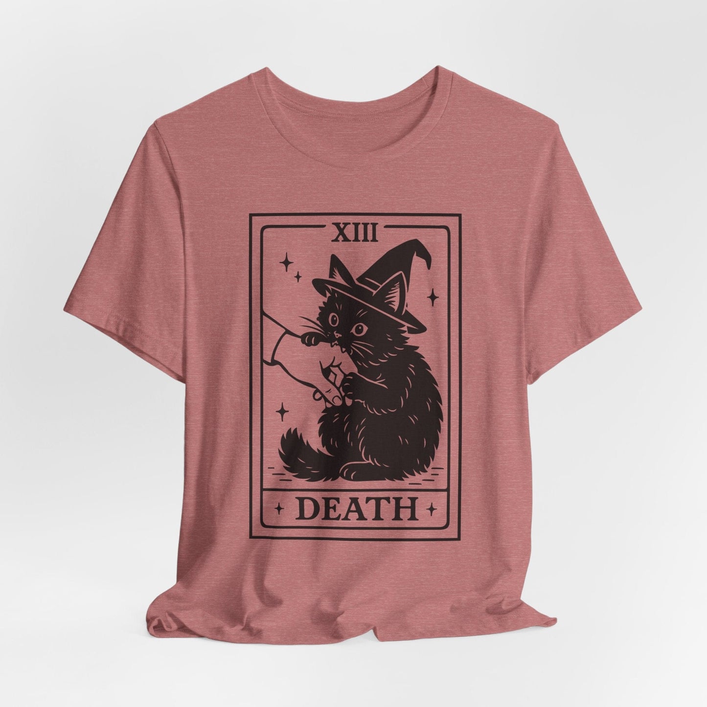 Witch Cat Tarot Shirt – Mystical Halloween Black Cat Tee