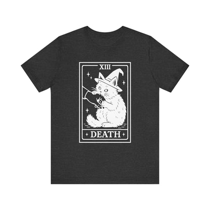 Witch Cat Tarot Shirt – Mystical Halloween Black Cat Tee