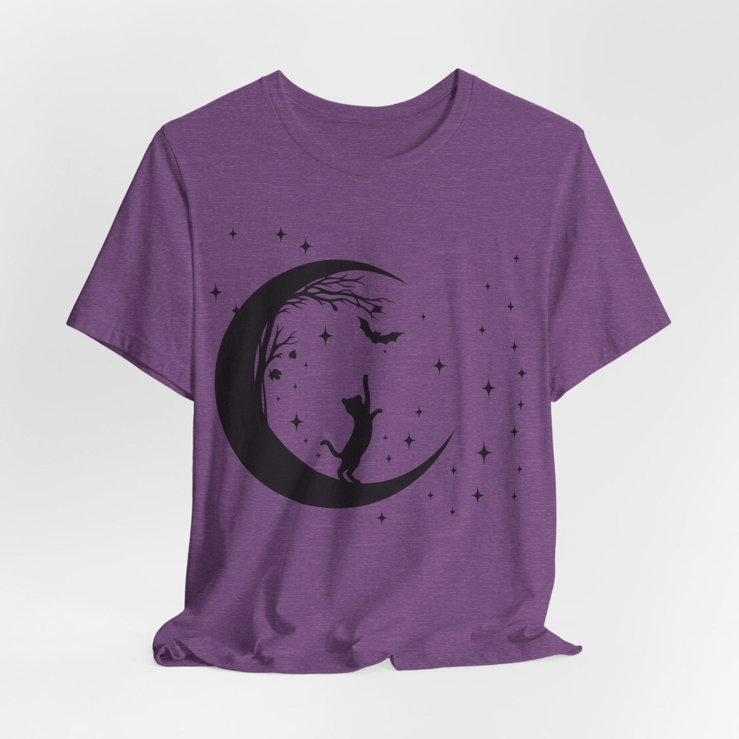 Celestial Cat – Moonlight Familiar Halloween Shirt
