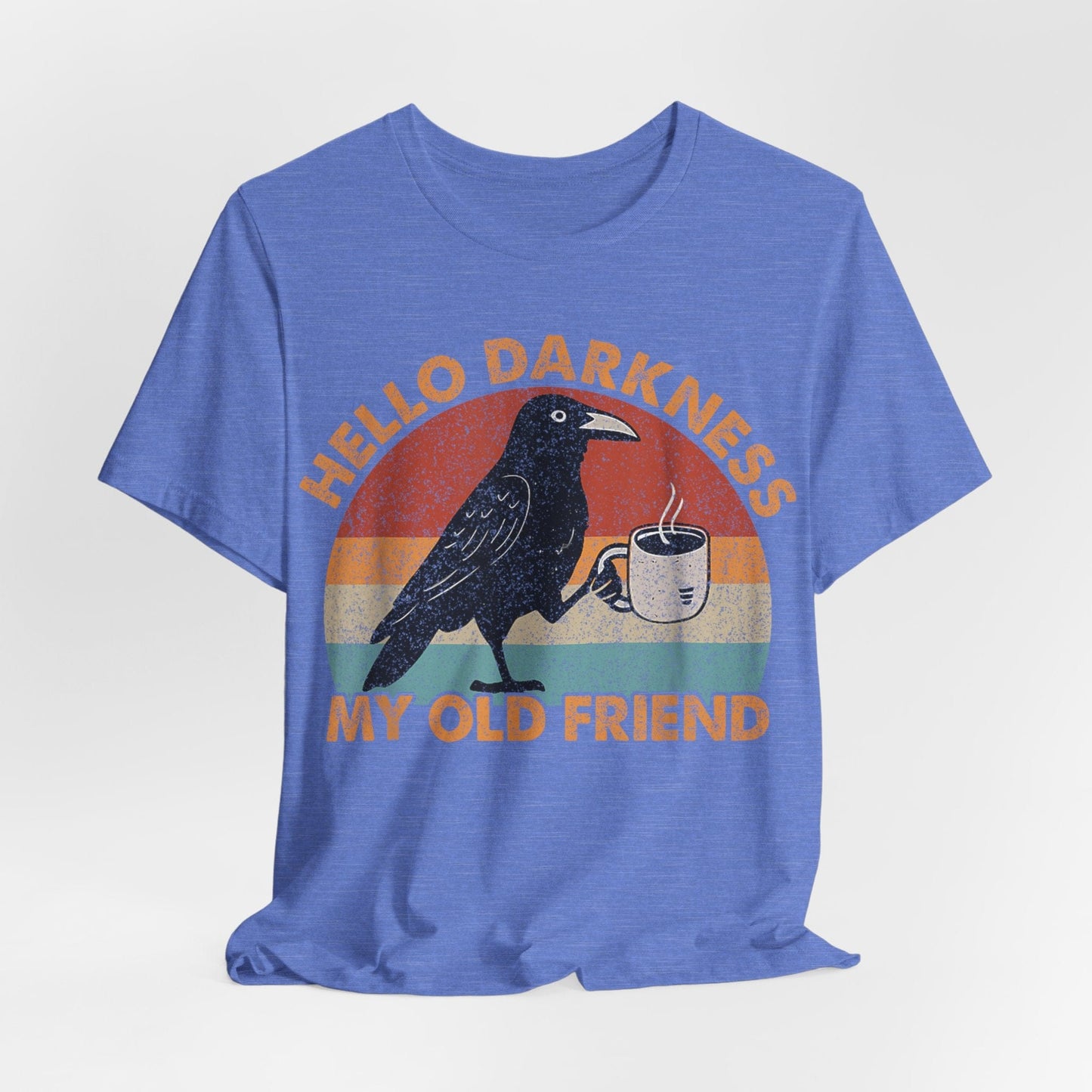 Hello Darkness – Vintage Raven Coffee Shirt