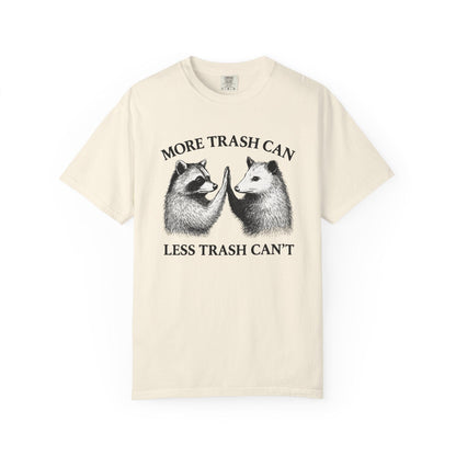 Trash Talk Duo – Raccoon & Opossum High-Five Tee