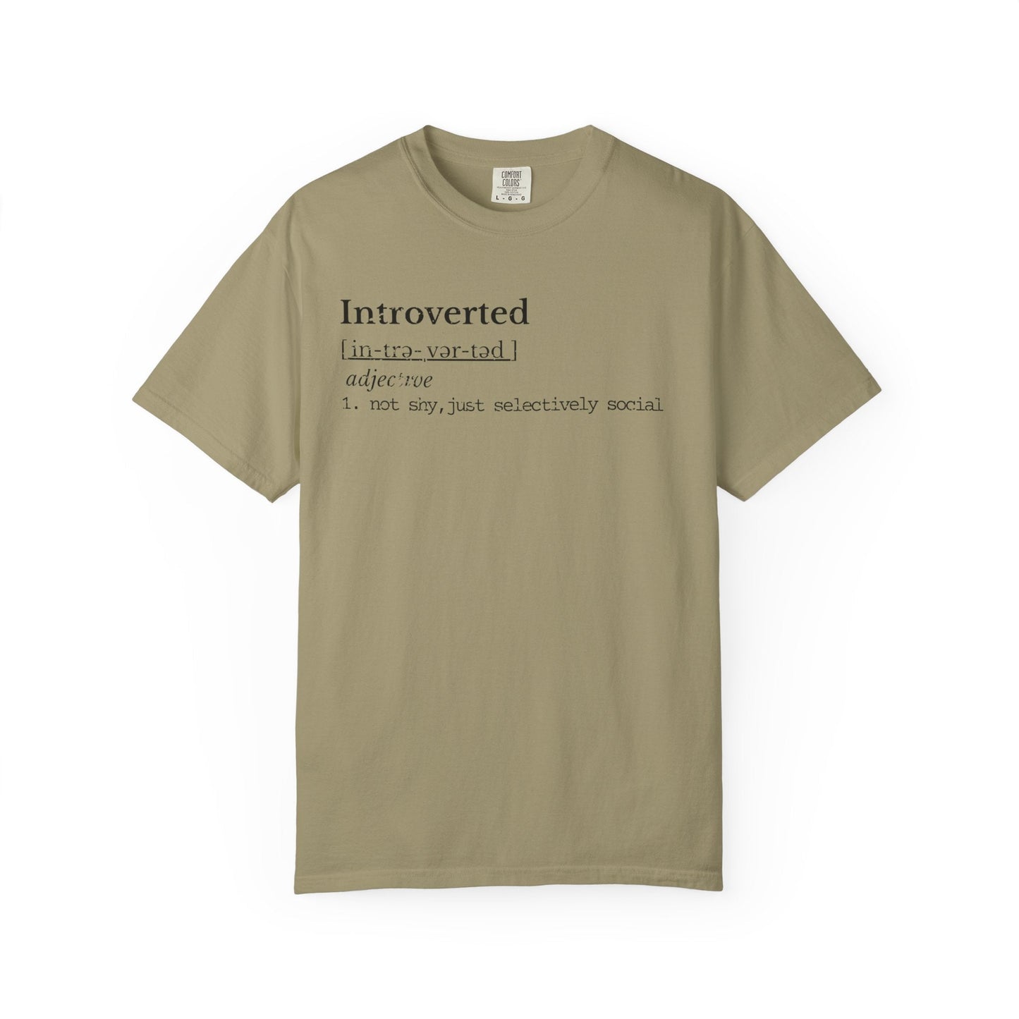 Introverted Definition Shirt | Quiet Humor Tee