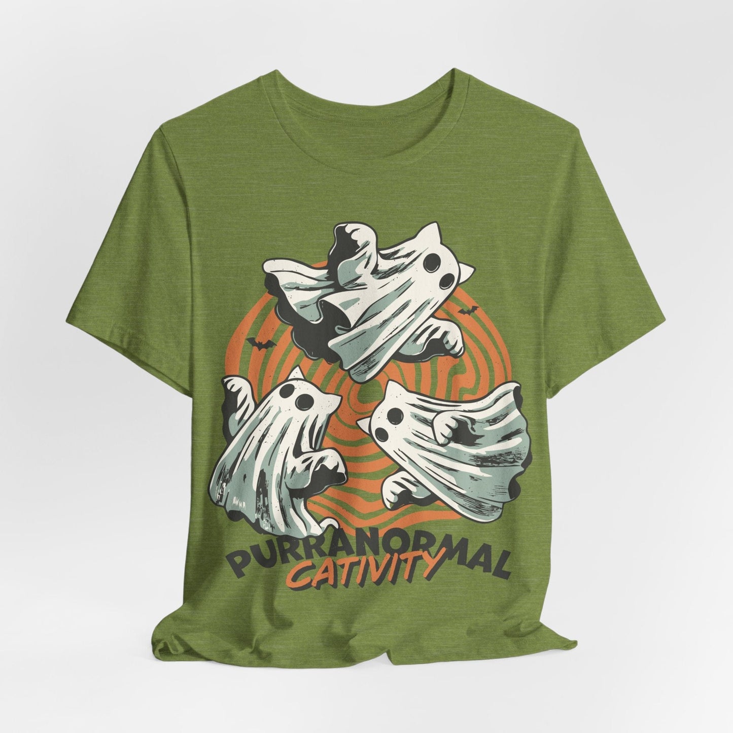 Purranormal Cativity Shirt – Funny Ghost Cat Halloween Tee