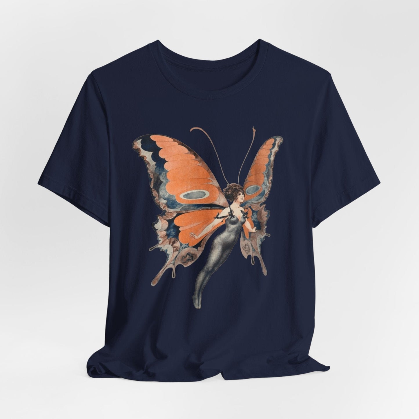 Art Nouveau Butterfly Woman – Vintage Fairy Aesthetic PNG