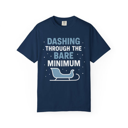 Dashing Through the Bare Minimum – Low-Effort Holiday Comfort Colors Tee