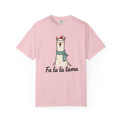 Fa La La Llama – Funny Holiday Comfort Colors Tee