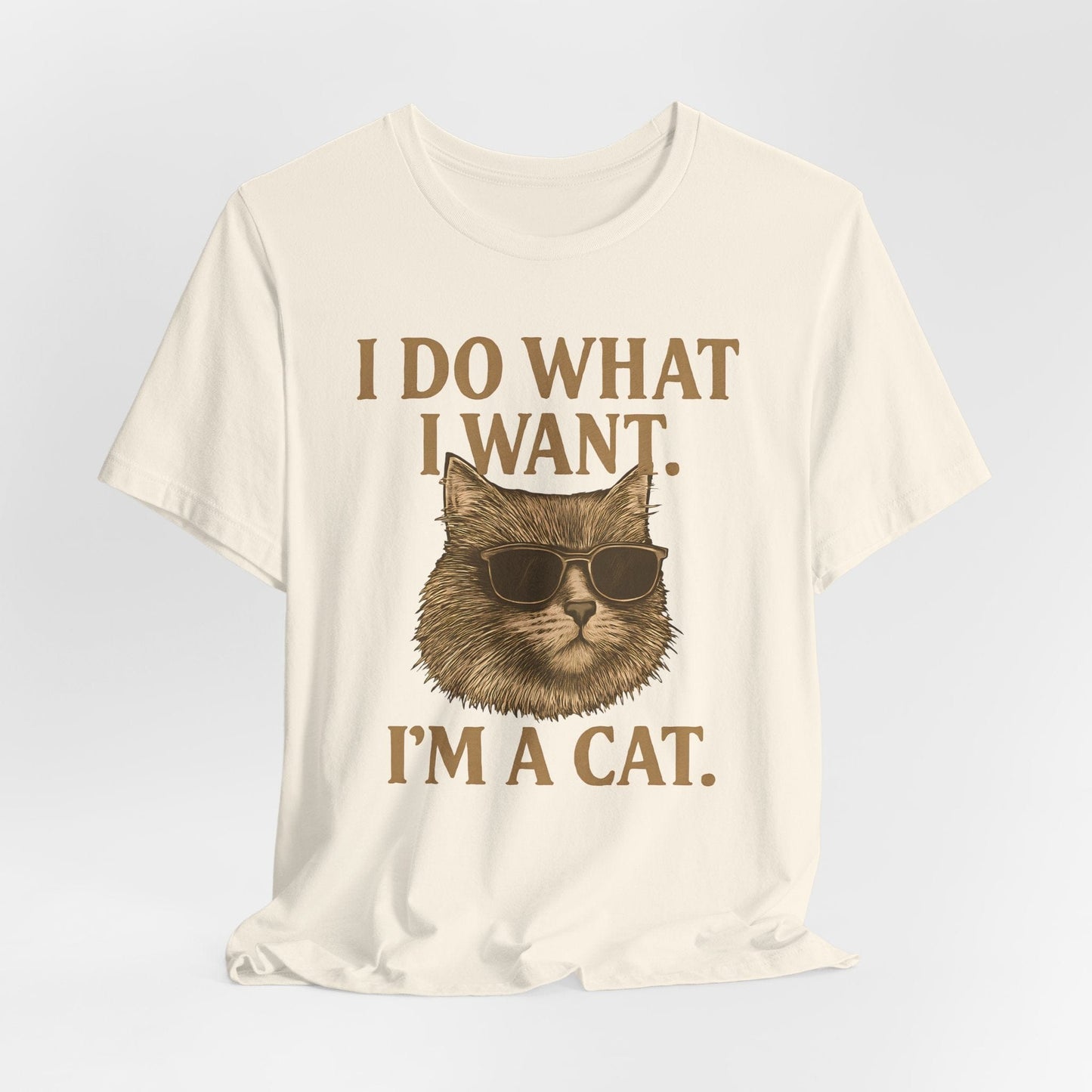 Cool Cat Attitude T-Shirt – “I Do What I Want, I’m a Cat”