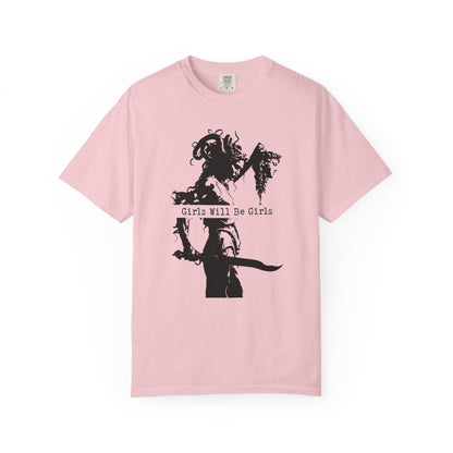 Girls Will Be Girls – Medusa Holding a Head T-Shirt