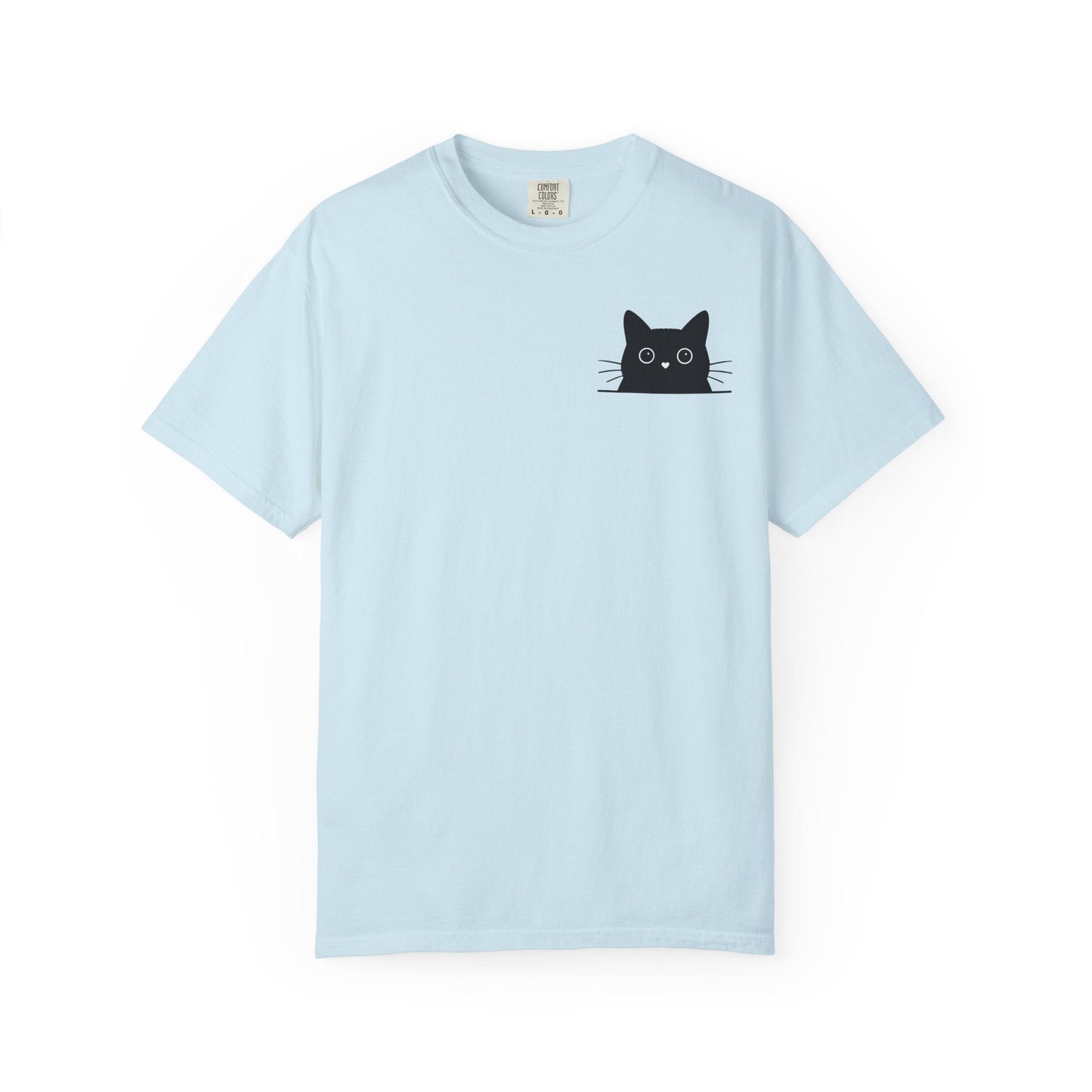 Peekaboo Cat – Cute Black Cat Pocket Tee