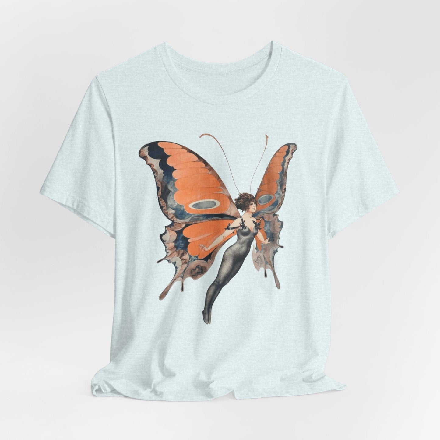 Art Nouveau Butterfly Woman – Vintage Fairy Aesthetic PNG